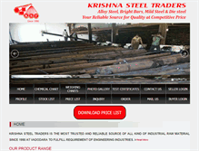 Tablet Screenshot of krishnasteel.in